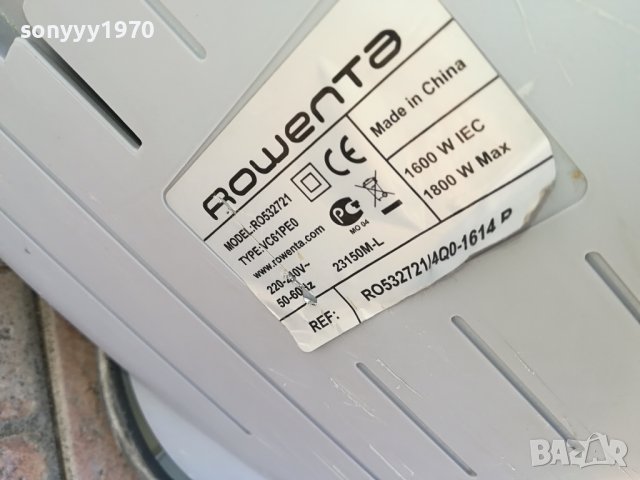 ROWENTA-ПРАХОСМУКАЧКА 1702241632, снимка 13 - Прахосмукачки - 44339583
