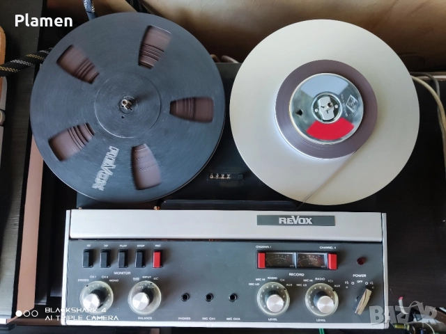 Ролков магнетофон Revox A77 Mk II, двупистов, 3,75-7,5 ips