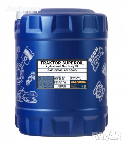 Моторно масло Traktor Superoil 15W40, 10л. 