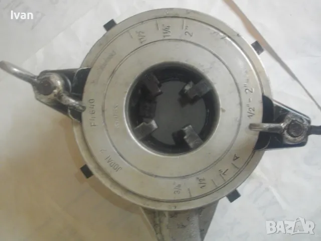 JOPAL 2 Голяма 2 цола резбонарезна плашка резби водопроводни тръби Чехословакия с ножове 1/2-3/4 цол, снимка 3 - Други инструменти - 47799276