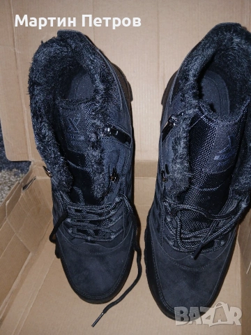 Мъжки зимни маратонки с черна кожена подплата., снимка 3 - Маратонки - 53158987