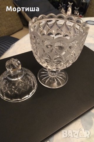 Бохемия кристална бонбониера , снимка 4 - Декорация за дома - 29408184