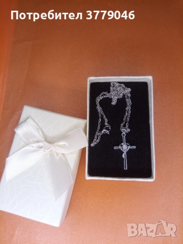 Колие с кръстче , снимка 6 - Колиета, медальони, синджири - 51811295