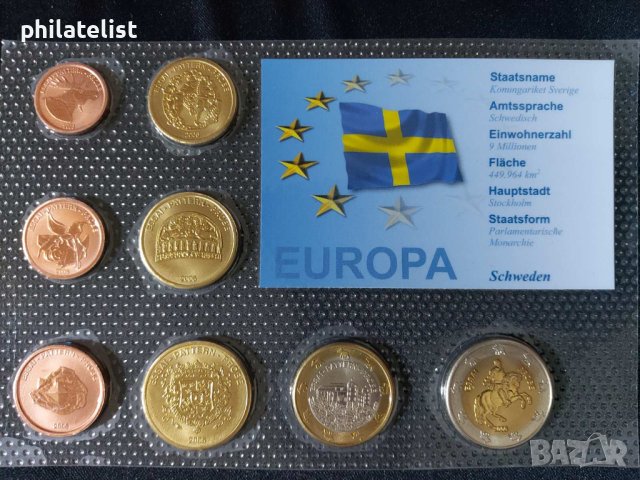 Пробен Евро Сет - Швеция 2006 , 8 монети , снимка 1 - Нумизматика и бонистика - 44265670