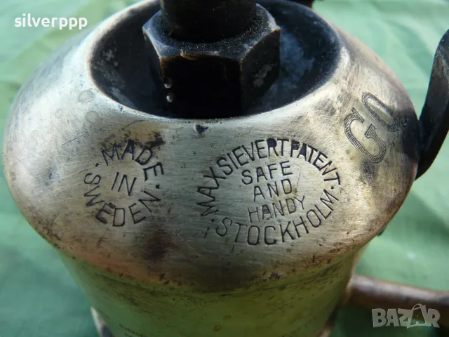  Стара шведска бензинова лампа , снимка 4 - Други ценни предмети - 49982529