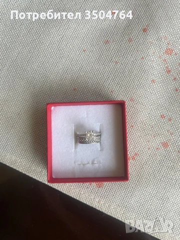 Сребърен пръстен, снимка 2 - Пръстени - 50713626