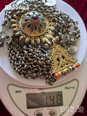 Кюстек. Сребърни ковани синджири, снимка 8 - Колекции - 51704571