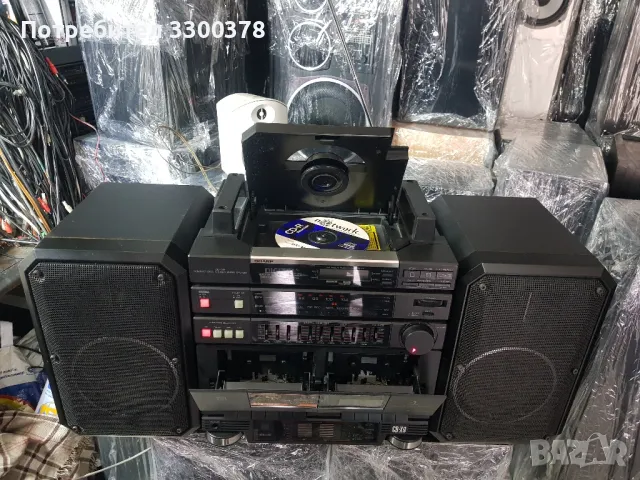 sharp  cd.x9h  bk, снимка 3 - Радиокасетофони, транзистори - 50430220