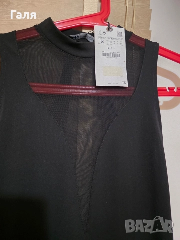 Рокля с ликра и тюл ZARA, снимка 2 - Рокли - 52723530