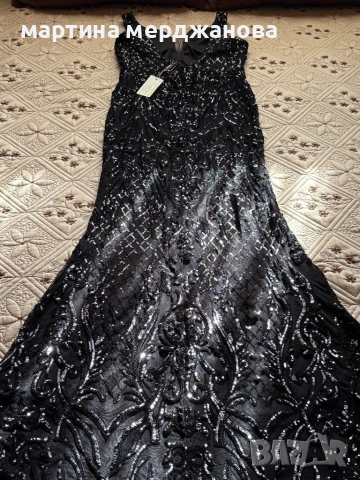 Черна официална рокля, снимка 3 - Рокли - 52745161