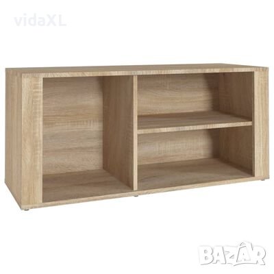 vidaXL Шкаф за обувки, сонома дъб, 100x35x45 см, инженерно дърво(SKU:816923, снимка 1