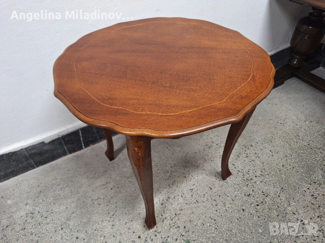 Маса с дърворезба Луи XV , снимка 4 - Маси - 54342616