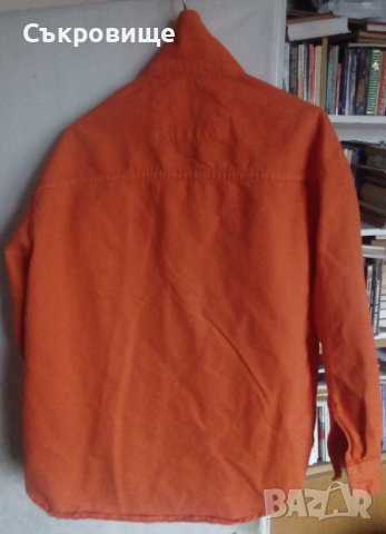 Оранжево мъжко дънково яке деним става и за дамско, снимка 7 - Якета - 38916306