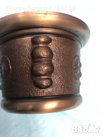 продавам старинно бронзово хаванче с чукало, снимка 4 - Антикварни и старинни предмети - 54073571