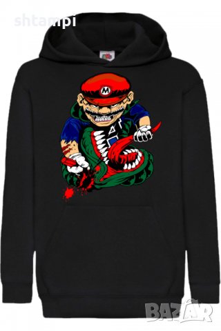 Детски Суитчър/Суитшърт Mario VS Monster,Super Mario,Игра,Подарък,Изненада,Забавление,Рожден Ден