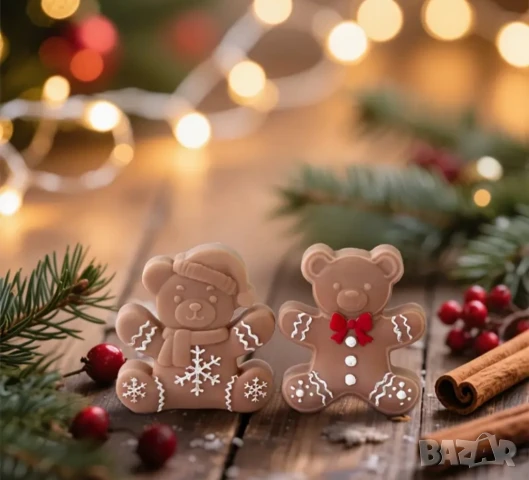 Молд коледно мече два вида , снимка 4 - Форми - 51144094