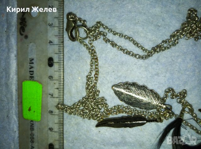 ЕФЕКТНО ШИКОЗНО СРЕБРИСТО ВИНТИДЖ АРТ КОЛИЕ от БЛАГОРОДНА СТОМАНА с ПЕРЦА 12205, снимка 8 - Колиета, медальони, синджири - 42089197