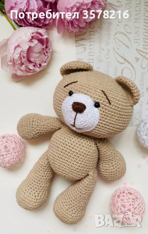 Плетена играчка мечок, подарък, снимка 4 - Плюшени играчки - 38987832