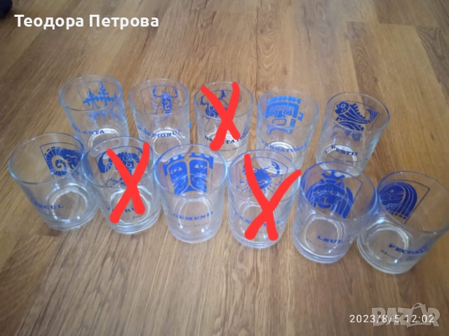 Различни водни чаши