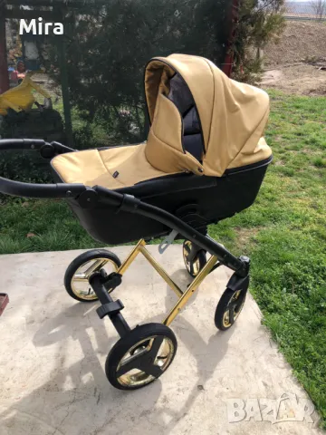  Намалена на 599! Бебешка количка Tutek DIAMOS | VX 3в1 Gold DVXECO5, снимка 3 - Детски колички - 49464876