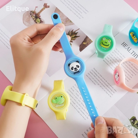 Детска играчка часовник, против комари, светлинен ефект, снимка 5 - Гривни - 52795724