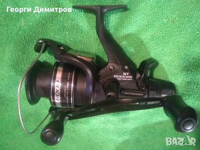 Тунингована макара Shimano Baitrunner 6000 с добавени лагери, снимка 1 - Макари - 54085717