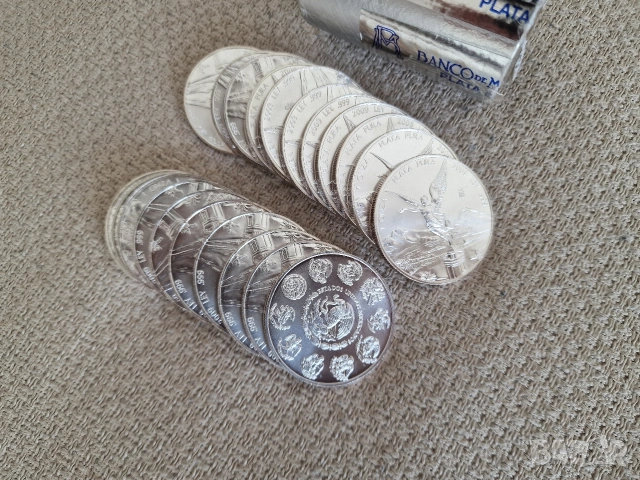 1 oz сребро Либертад Libertad Mexico Мексико, снимка 3 - Нумизматика и бонистика - 54229280