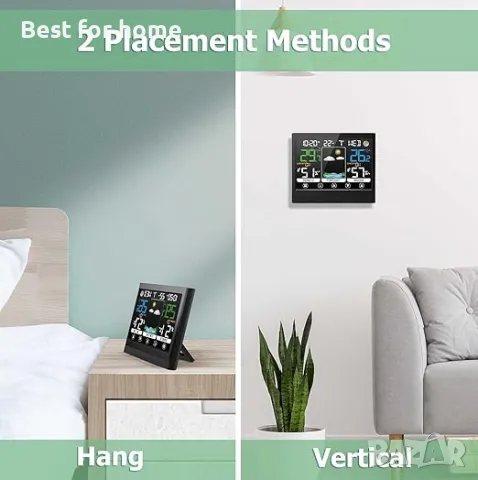 ROVLAK Безжична метеорологична станция с външен сензор, снимка 4 - Друга електроника - 49334404