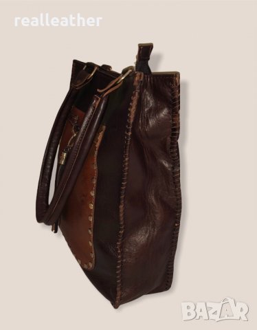 Дамска чанта от естествена кожа Мароко, снимка 3 - Чанти - 33850803