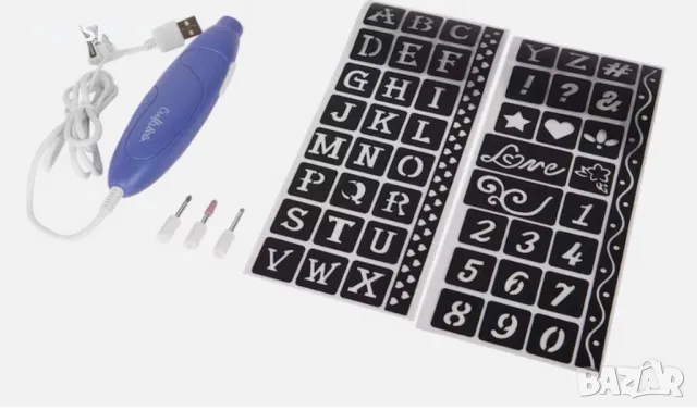 Химикал за гравиране върху дърво, керамика, метал, стъкло и пластмаса Crafts & Co 6 части