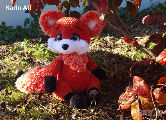 Плетена играчка - лисица, снимка 3 - Други - 48642808