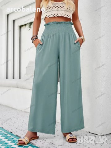 Дамски свободни едноцветни ежедневни панталони в нов стил, 5цвята , снимка 16 - Панталони - 44466704