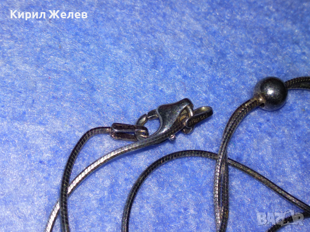 НЕЖНО ФЕШЪН АРТ СРЕБЪРНО КОЛИЕ ЛАКИРАНО СРЕБРО 925 ITALY БУТИКОВО БИЖУ 41898, снимка 11 - Колиета, медальони, синджири - 44690483