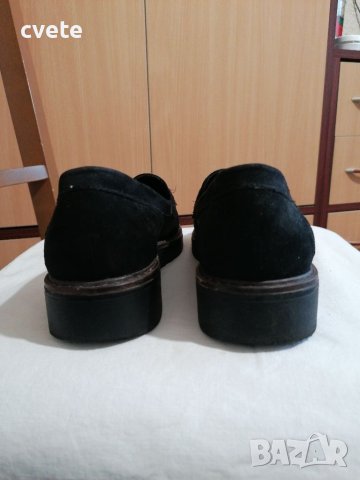 Дамски черни обувки леки подшити платформа, снимка 4 - Дамски ежедневни обувки - 40681693