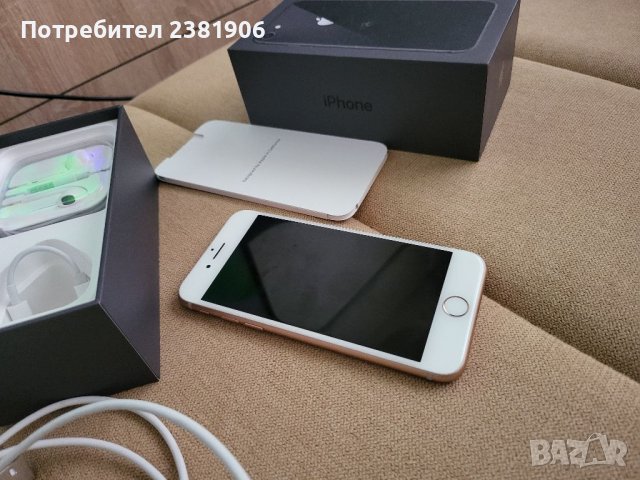 iPhone 8 64GB 87% battery rose gold ios16 BG меню ТОП състояние, снимка 3 - Apple iPhone - 38205163