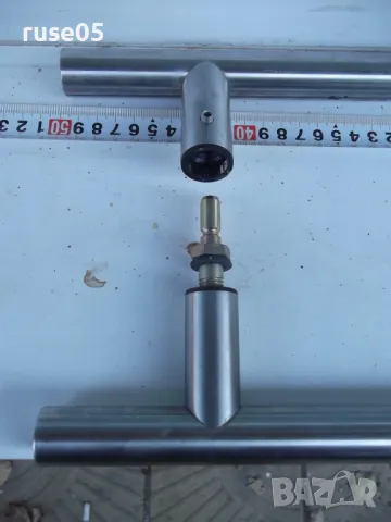 Дръжка тръбна за стъклена врата - инокс, Ф 30 mm, 500/350 mm, снимка 2 - Железария - 47261159