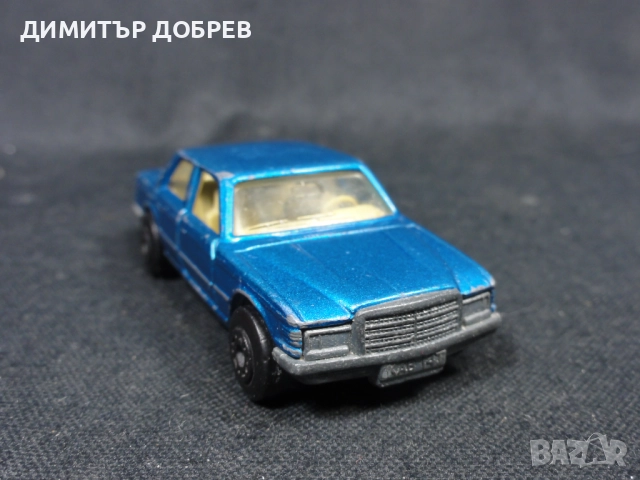 СТАРА РЕТРО МЕТАЛНА КОЛИЧКА MATCHBOX ENGLAND MERCEDES-BENZ 450 SEL, снимка 5 - Колекции - 52977179