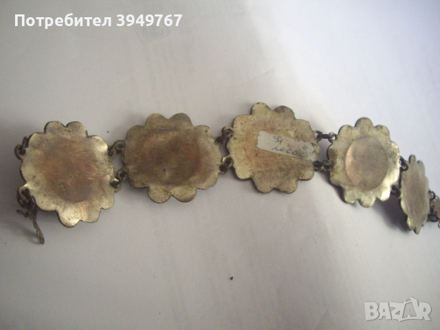 Стара била филиграмна гривна., снимка 4 - Антикварни и старинни предмети - 52943396