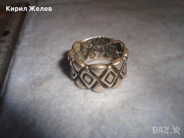ОРНАМЕНТИРАН СРЕБЪРЕН МОДЕН АРТ ПРЪСТЕН SEZGIN СРЕБРО 925 МАРКОВ СЕЗГИН 32593, снимка 10 - Пръстени - 38381594