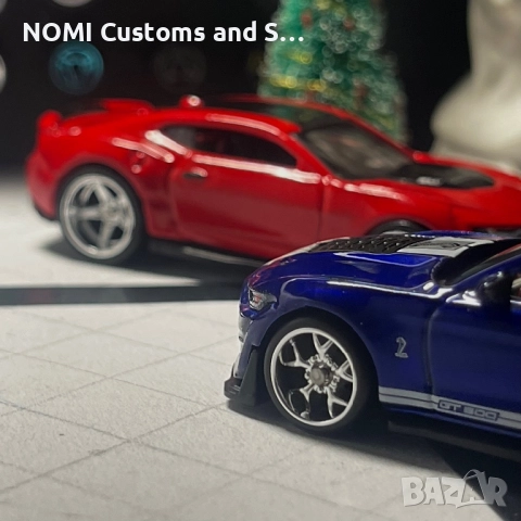 Hot Wheels Ford Mustang Shelby GT500&Camaro Zl1, снимка 2 - Коли, камиони, мотори, писти - 52830225