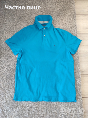 Tommy Hilfiger тениска с яка - размер М