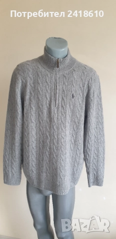 POLO Ralph Lauren Cable Wool / Cashmere Knit Mens Size L НОВО! ОРИГИНАЛ! Mъжки Пуловер, снимка 3 - Пуловери - 52041029