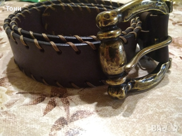 ATRIUM Оригинал Винтидж Нов Дамски Италиански Колан от Естествена Кожа 100см, снимка 13 - Колани - 52656898