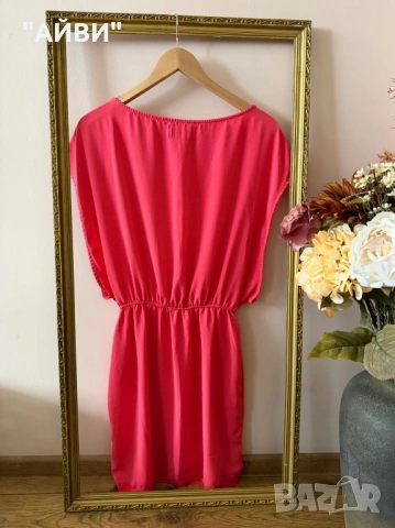 MOHITO мини рокля цвят фуксия, снимка 2 - Рокли - 51303706