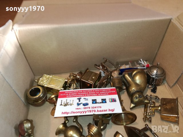 GOLD-златинки-миниатюри-30бр-made in France 🇫🇷 ANTIQUE-фигурки 0212212319, снимка 4 - Антикварни и старинни предмети - 35010313