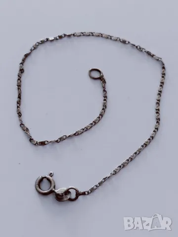 Сребърна гривна С, снимка 1