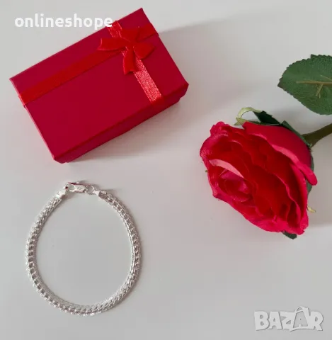 925 Сребърна гривна , снимка 1