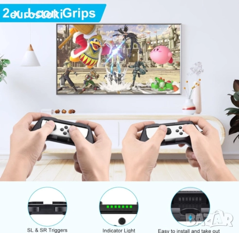 Younik комплект аксесоари за Nintendo Switch OLED 15 в 1, калъф за Nintendo Switch с аксесоари, снимка 7 - Аксесоари - 52436925