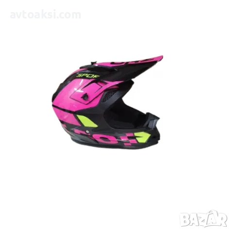 Каска Крос Мотор/Скутер/Бъги/Вело/АТВ 10-Разцветки, снимка 11 - Аксесоари и консумативи - 47590328