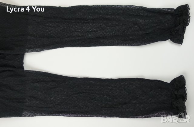 M/L VILA Clothes дамски черен тюлен клин с дантела на крачолите, снимка 10 - Клинове - 44341336